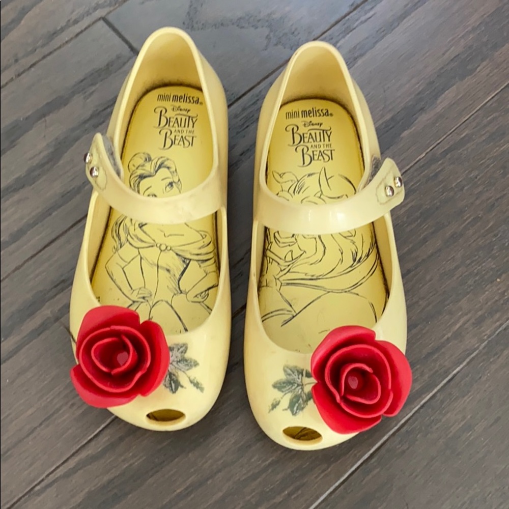 Mini Melissa Beauty and Beast shoes size 9